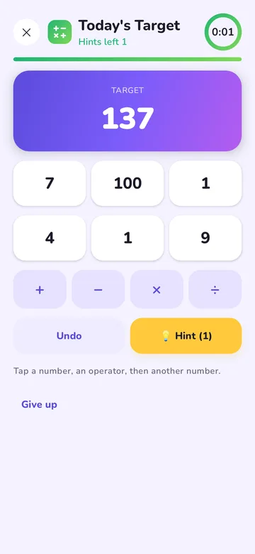 Target Number screenshot